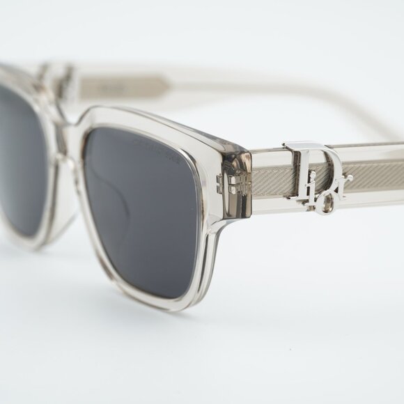Dior OBLIQUE S1F 78A0 Sunglasses Khaki Square Frame, Grey Lenses main image 9